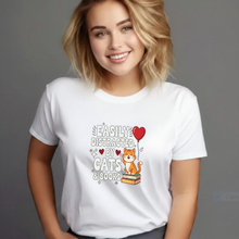 Easily Distracted by Cats & Books PNG/SVG | Cat Lover Reader T-Shirt