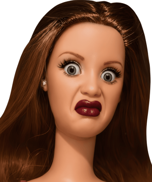 Funny Disgusting Doll Face Meme PNG Bundle