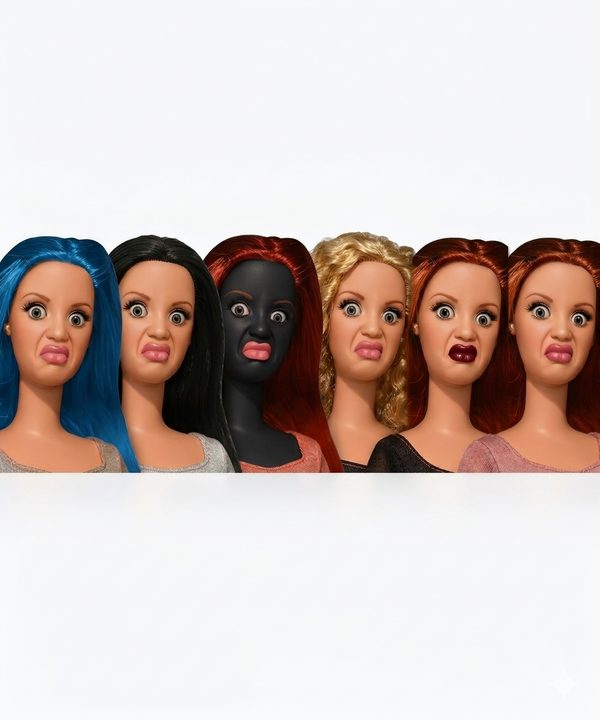 Funny Disgusting Doll Face Meme PNG Bundle