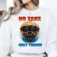 No Take Only Throw Rottweiler png svg | Funny Dog Lover Meme Graphic