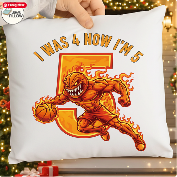 Birthday Boy Basketball PNG SVG, 5th Birthday Shirt Design