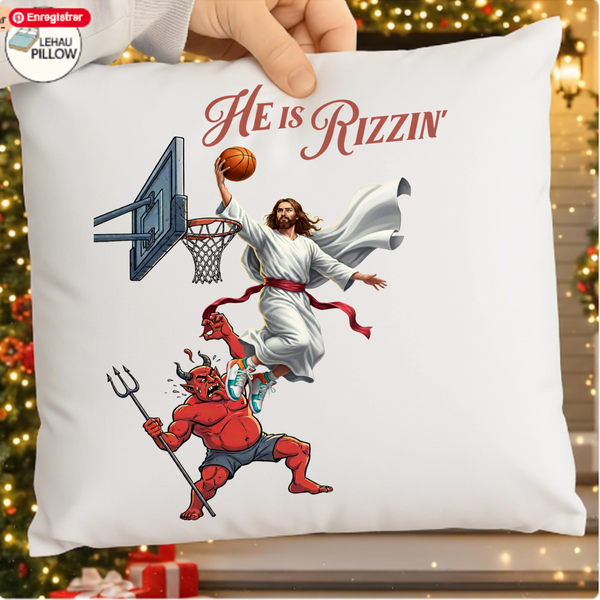 He Is Rizzin SVG PNG, Funny Jesus Basketball Meme Design