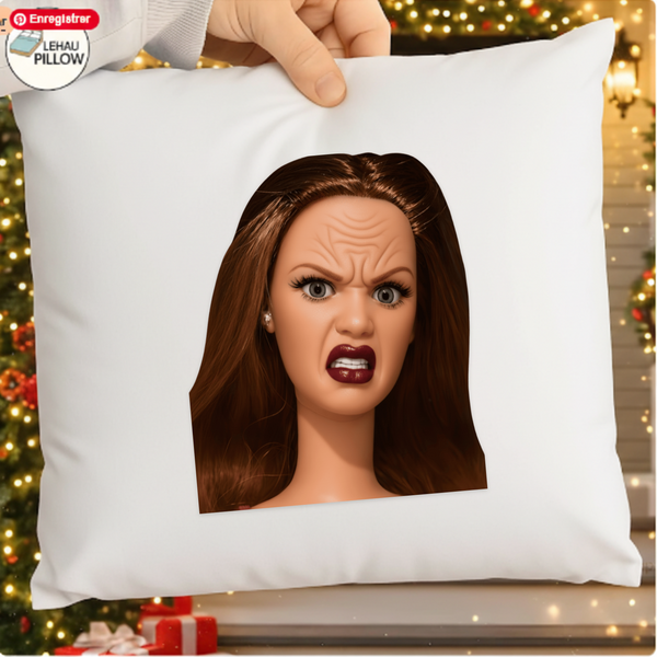 Angry Woman Face PNG SVG – Funny Reaction Meme Sticker Design