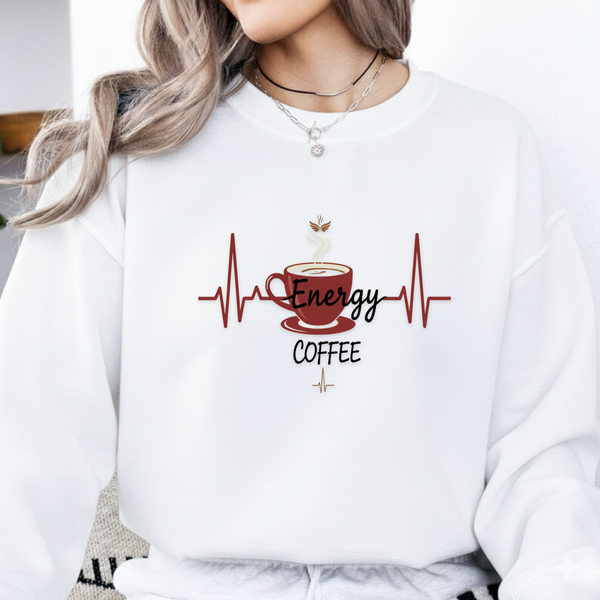 Coffee Energy SVG PNG – Heartbeat Coffee Lover Funny Design