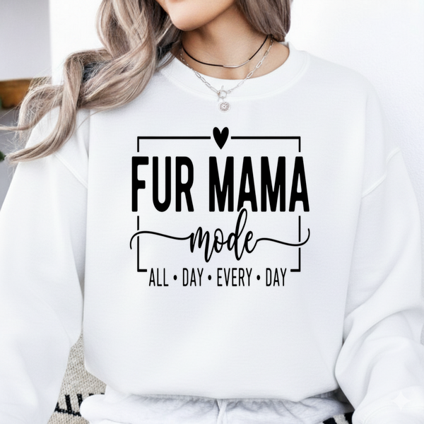 Fur Mom Mode SVG PNG PDF, Dog Cat Mom Shirt, Pet Lover Design