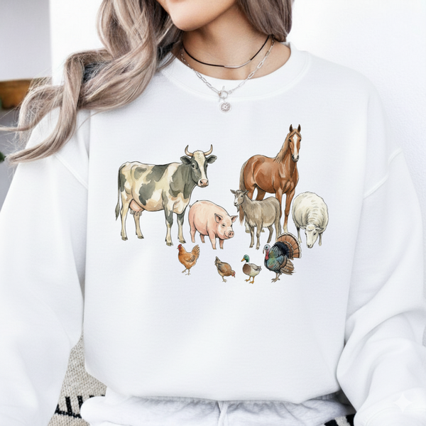 Support Local Farmer SVG PNG, Farm Animals Shirt Design