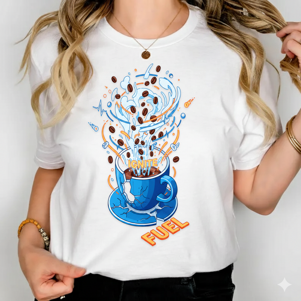 Ignite Fuel Coffee SVG PNG – Energy Burst Coffee Lover Design