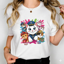 Cartoon Police Cat PNG SVG, Kids Birthday Shirt Design