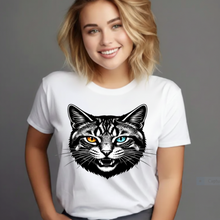 Cat Face SVG PNG, Fashion Cat Shirt Design Gift