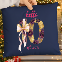 Hello Ten SVG PNG – 10th Birthday Girl Bow Pink Design