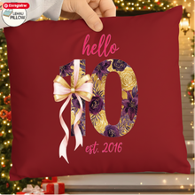 Hello Ten SVG PNG – 10th Birthday Girl Bow Pink Design