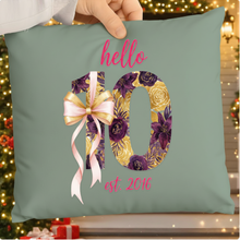 Hello Ten SVG PNG – 10th Birthday Girl Bow Pink Design