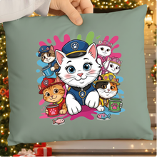 Cartoon Police Cat PNG SVG, Kids Birthday Shirt Design