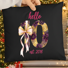 Hello Ten SVG PNG – 10th Birthday Girl Bow Pink Design